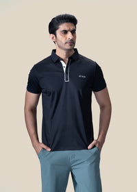Men Premium Polo - Black - 1