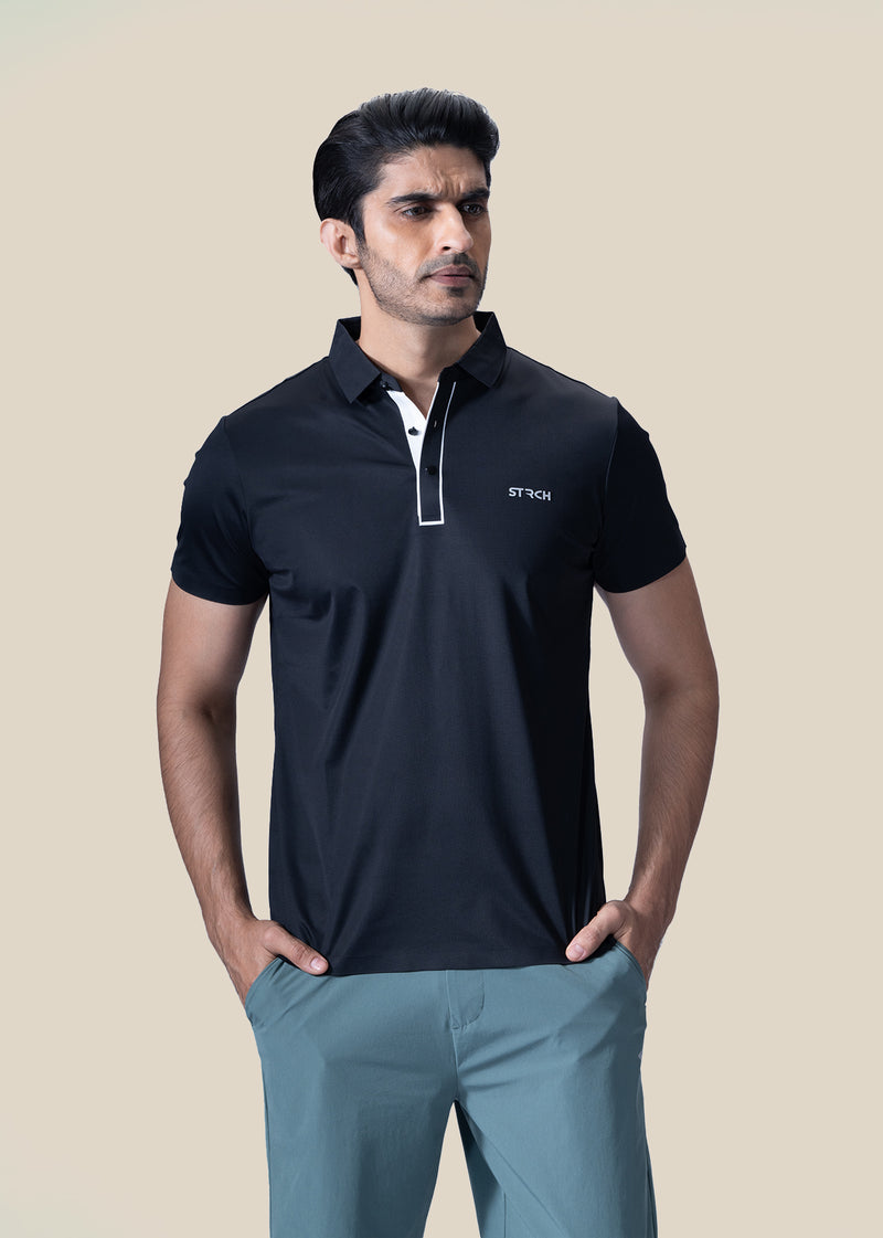Men Premium Polo - Black