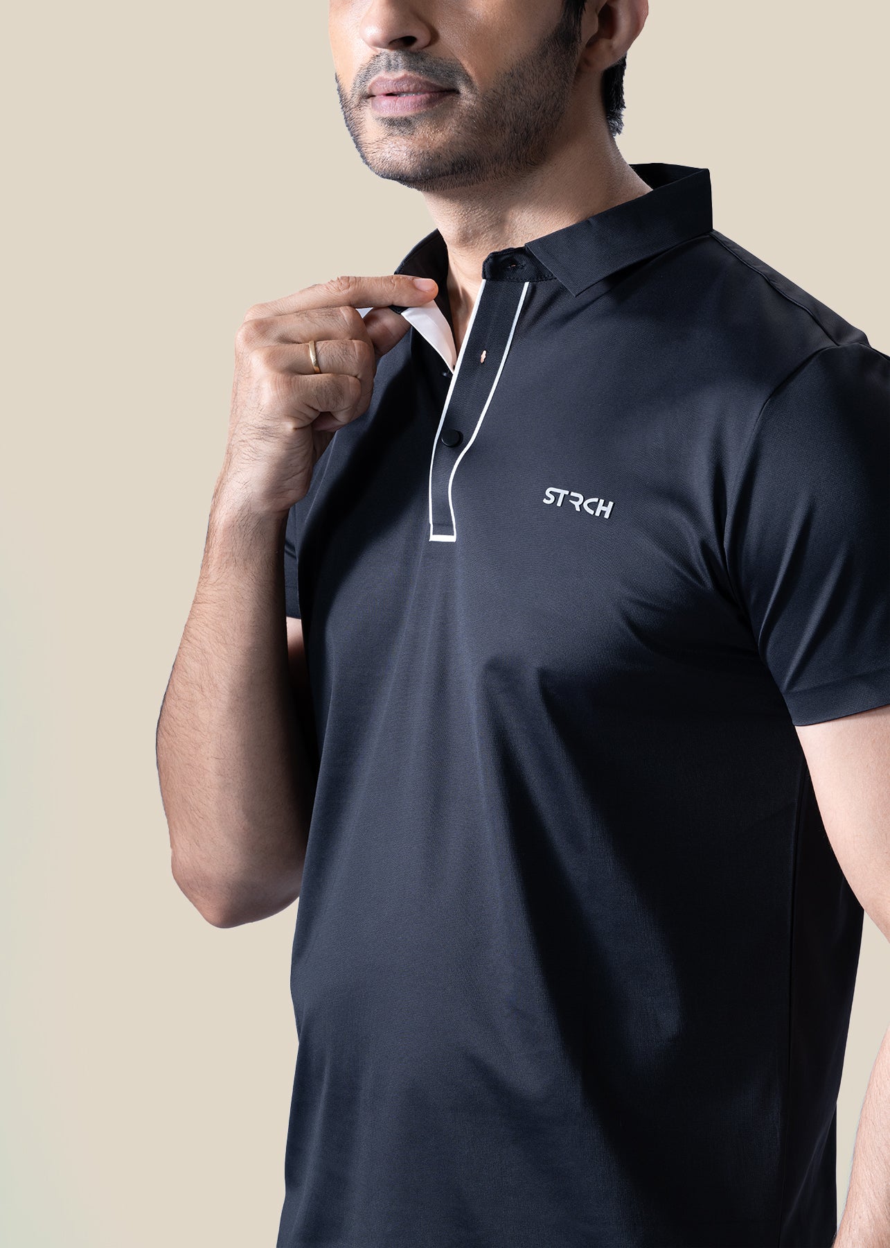 Men Premium Polo - Black - 4