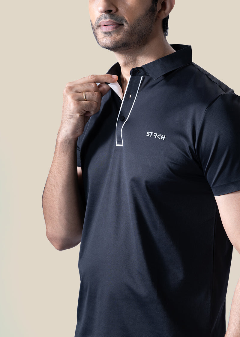 Men Premium Polo - Black