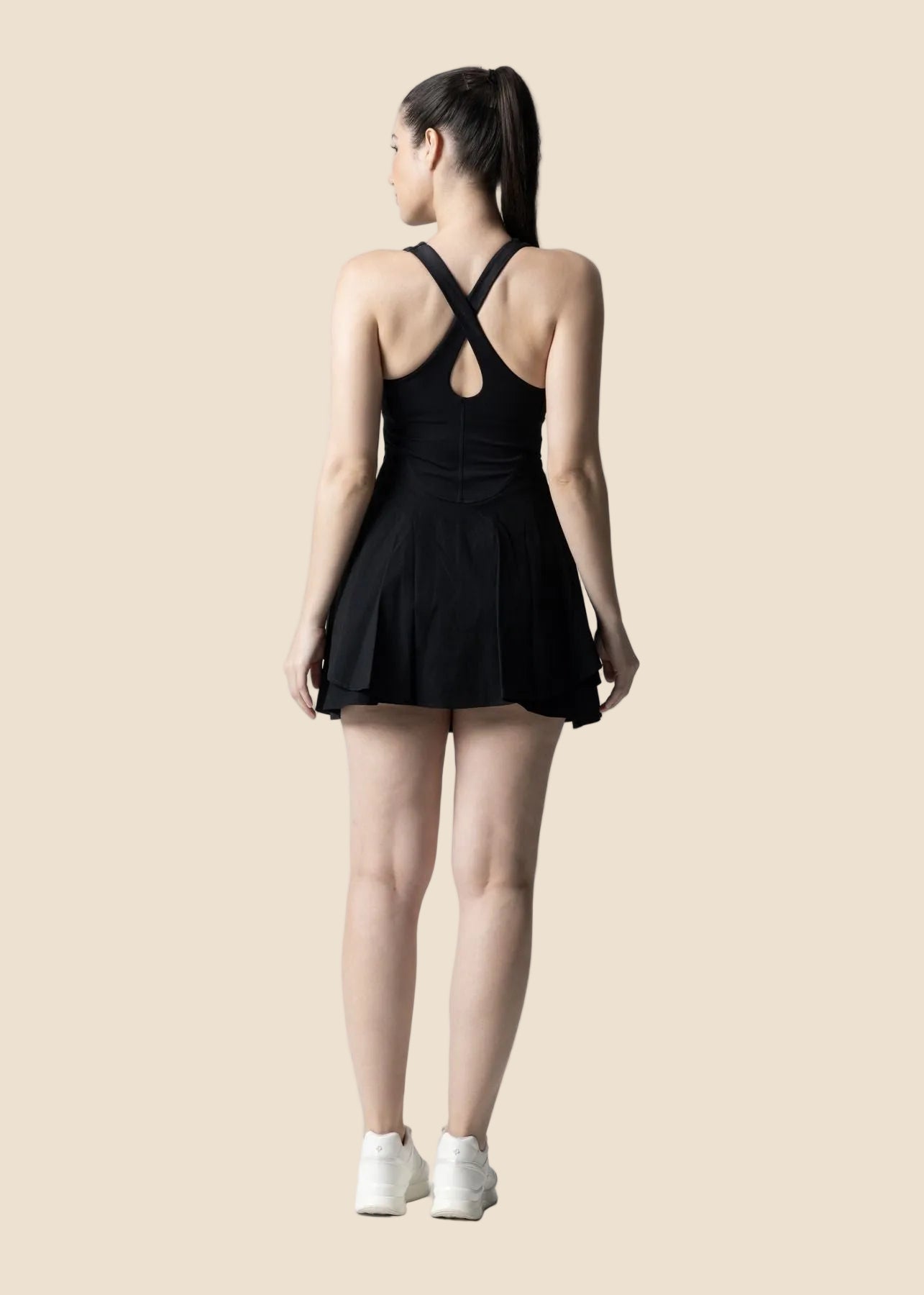 SrtchFlex Tennis Dress - Black