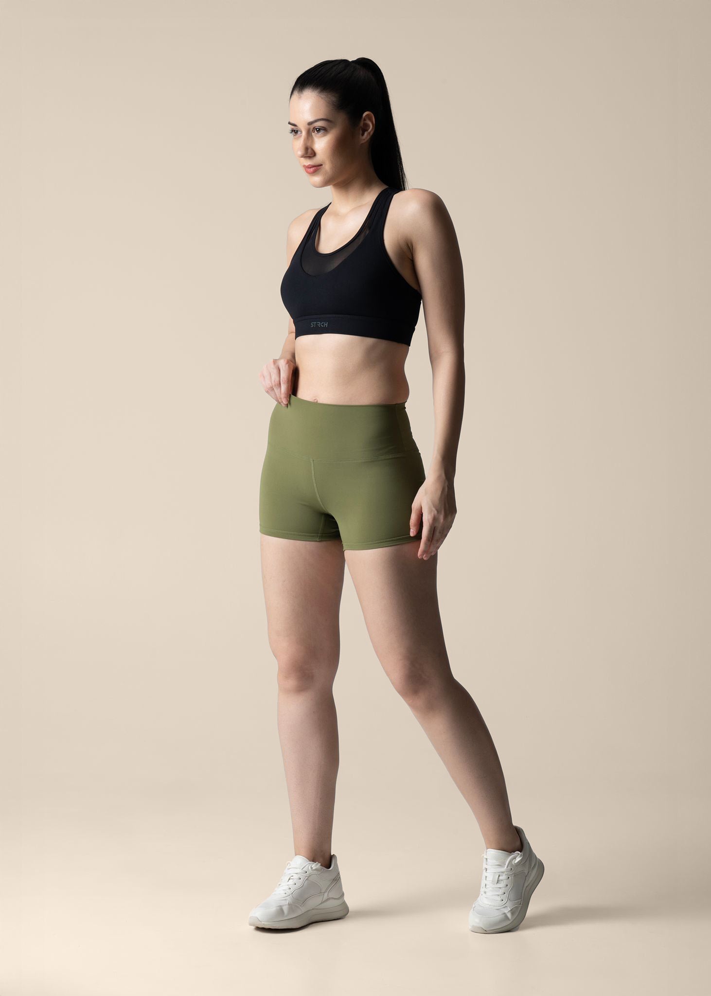 Women Cycling Shorts - Olive - 4