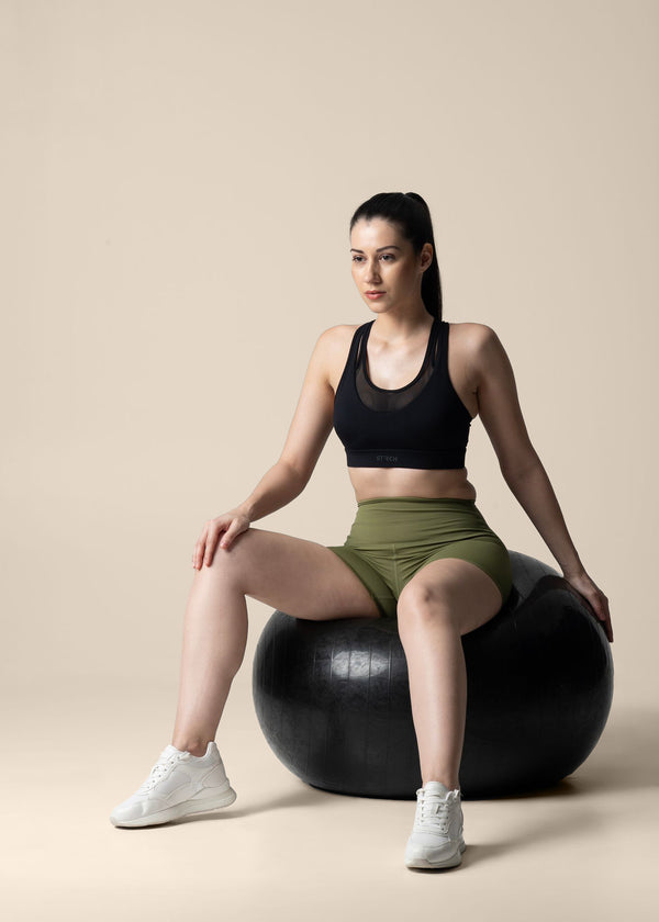 Women Cycling Shorts - Olive - 2