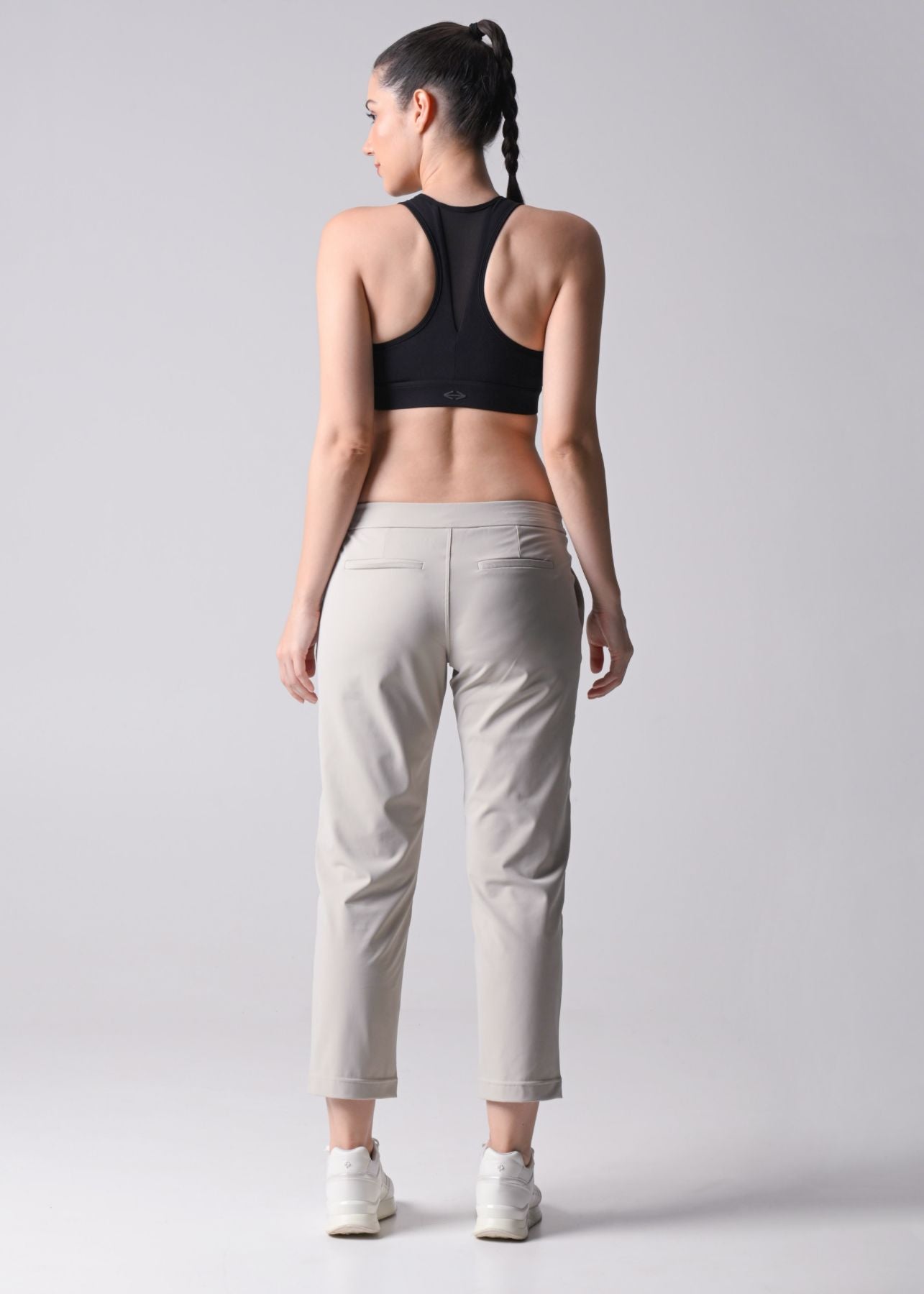 Women Gym Straight Pants - White - 3