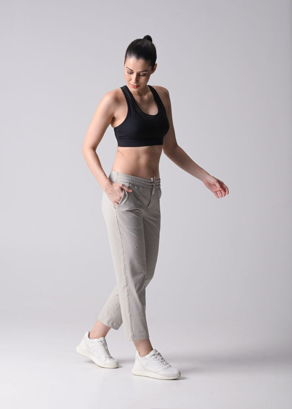 Women Gym Straight Pants - White - 4