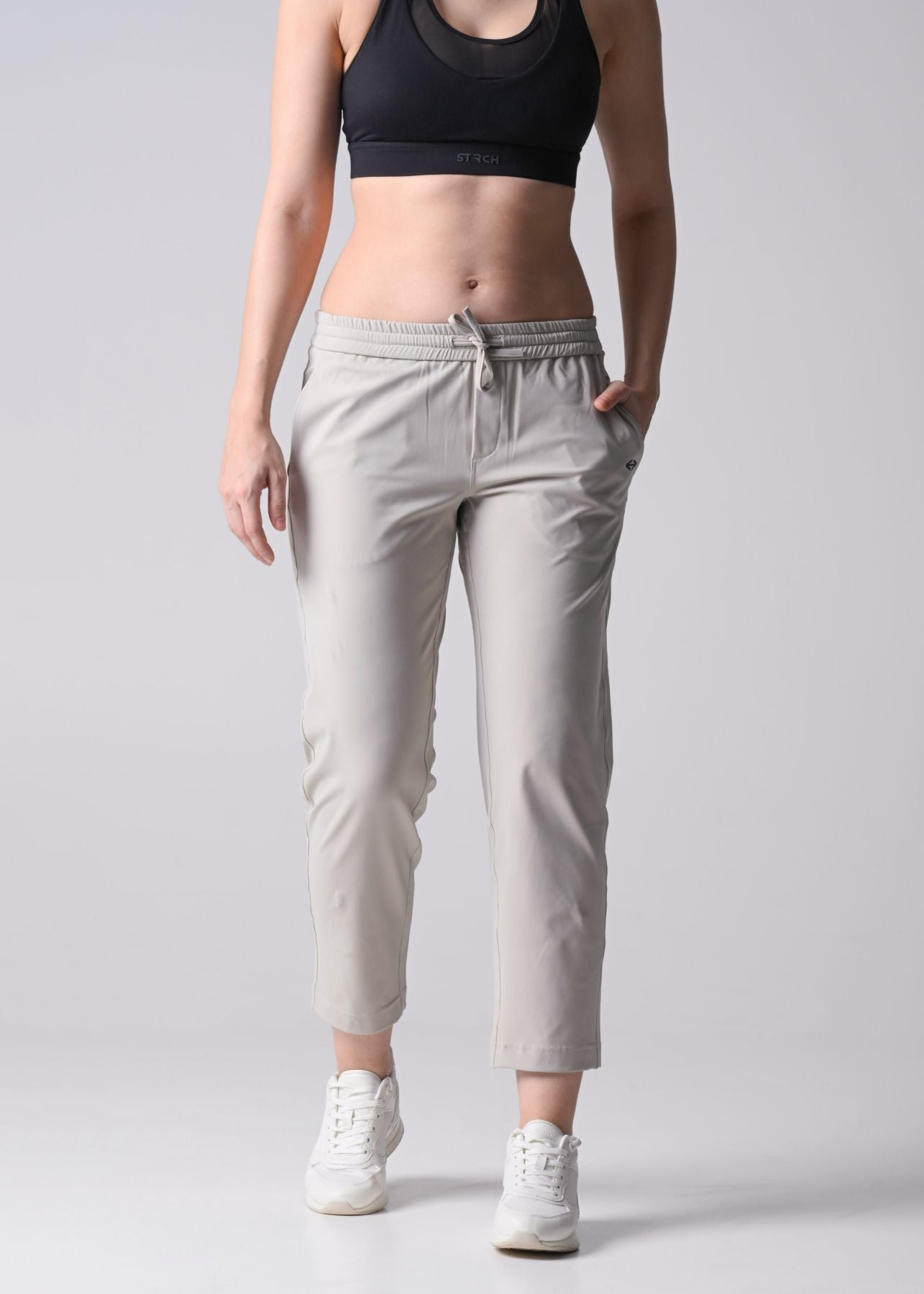 Women Gym Straight Pants - White - 6