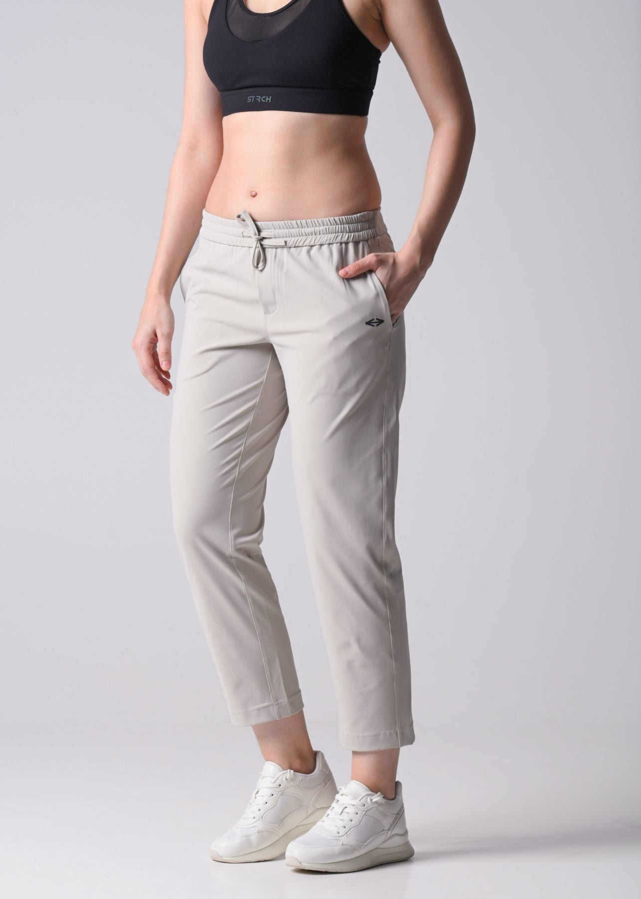 Women Gym Straight Pants - White - 5