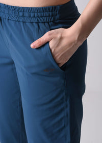 Women Gym Straight Pants - Teal - 5