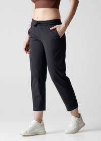Women Gym Straight Pants - Black - 5