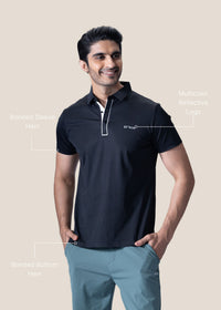 Men Premium Polo - Black - 3