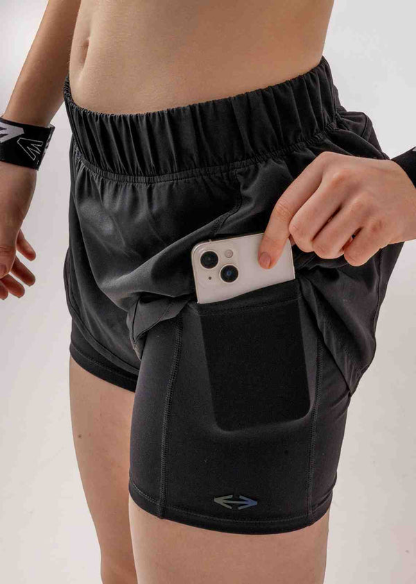 StrchFlex Running shorts - Black - 4