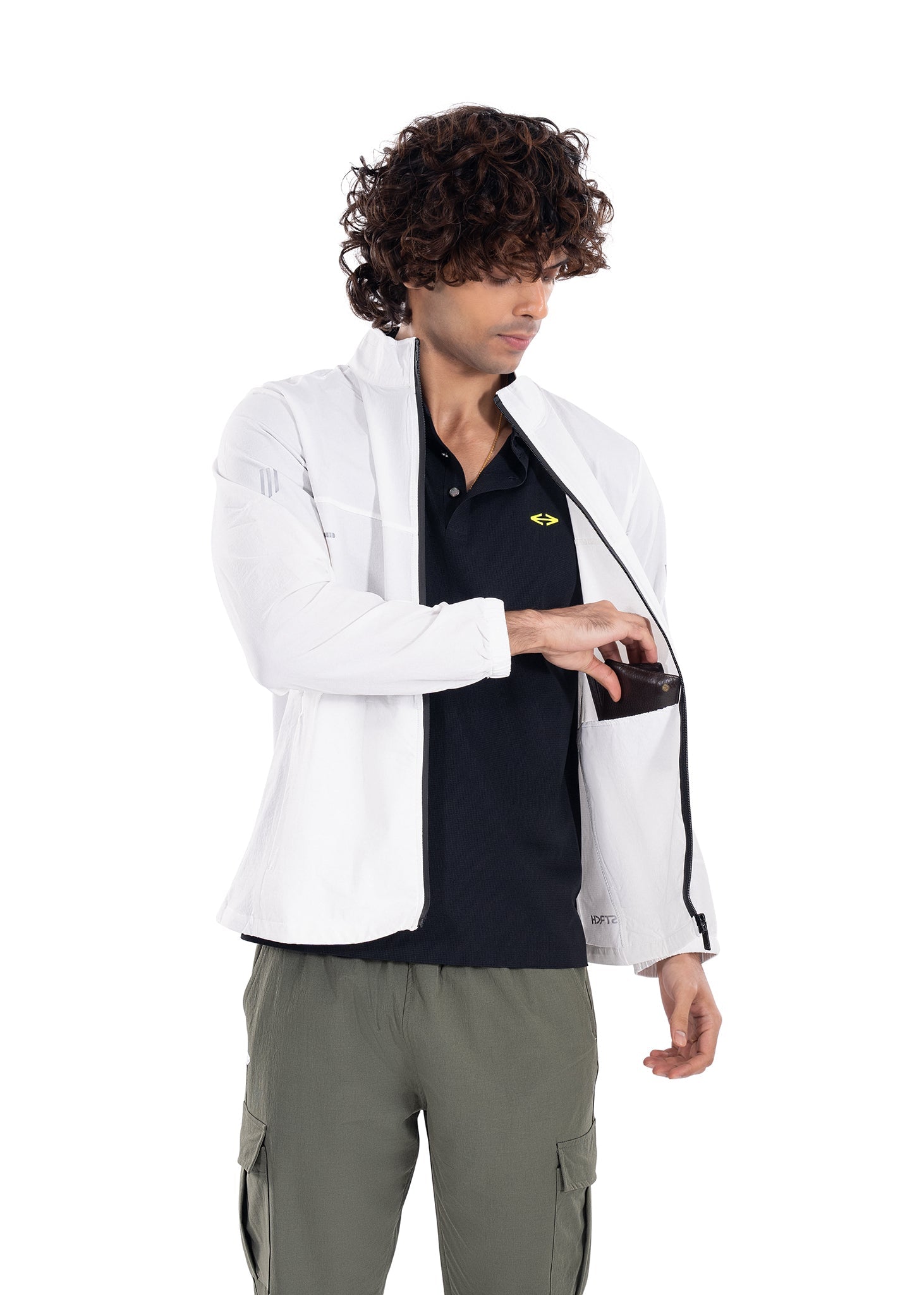 Men All Weather Training Jacket White - 3