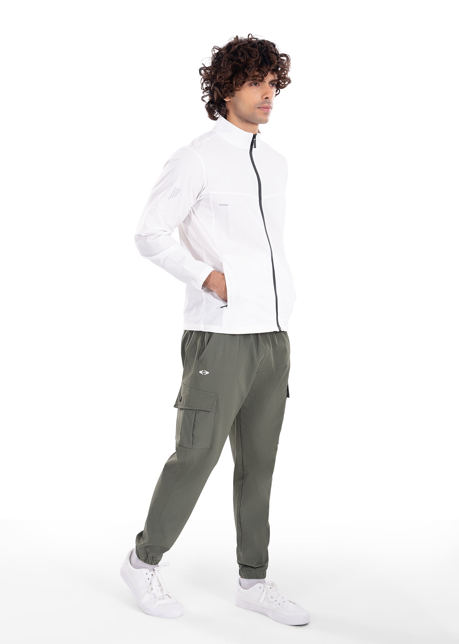 Men All Weather Training Jacket White - 4