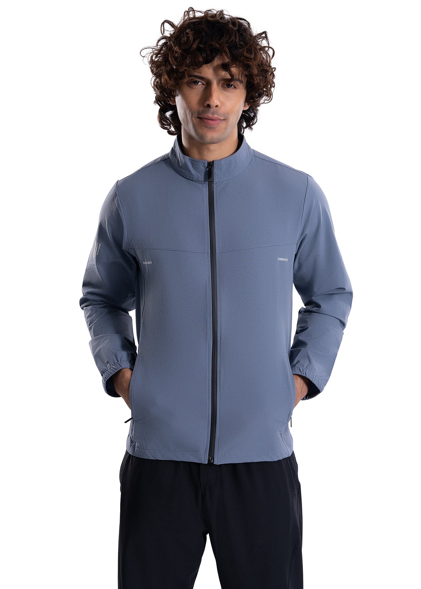 Men All Weather Training Jacket Slate Blue - 3
