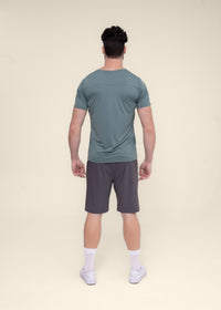 Men Running T Shirt - Hunter Green - 5