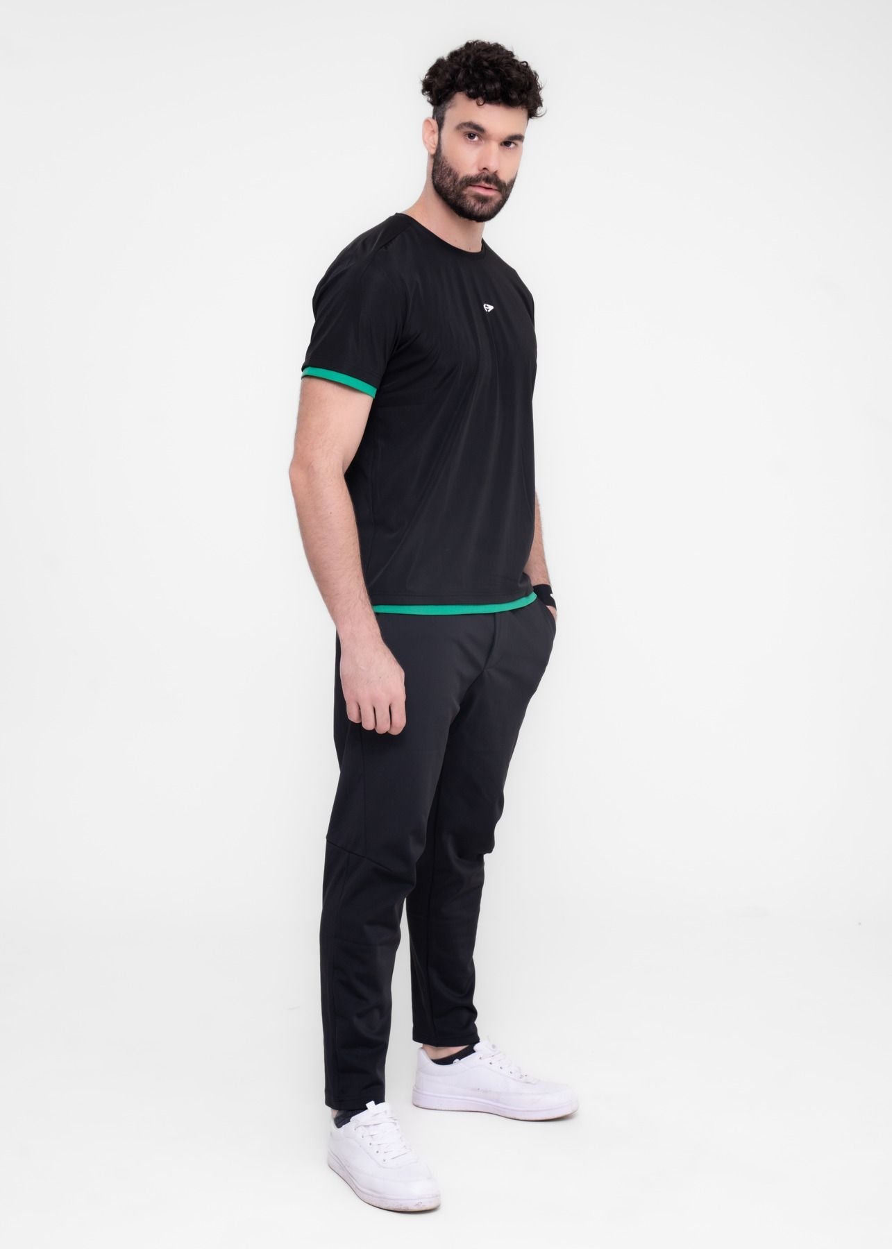 Men Warm Track Pants Black - 3