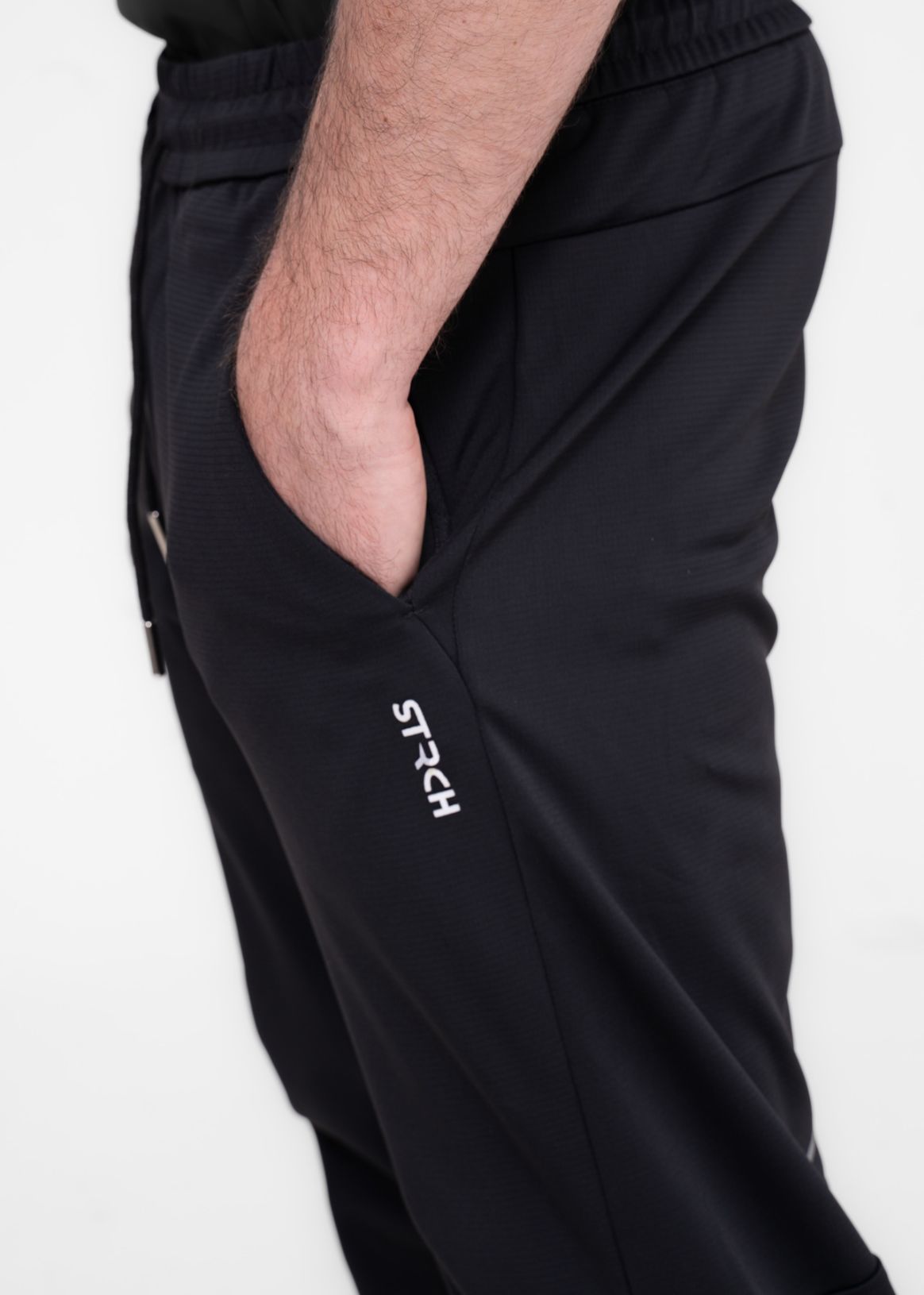 Men Warm Track Pants Black - 4