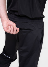 Men Warm Track Pants Black - 5