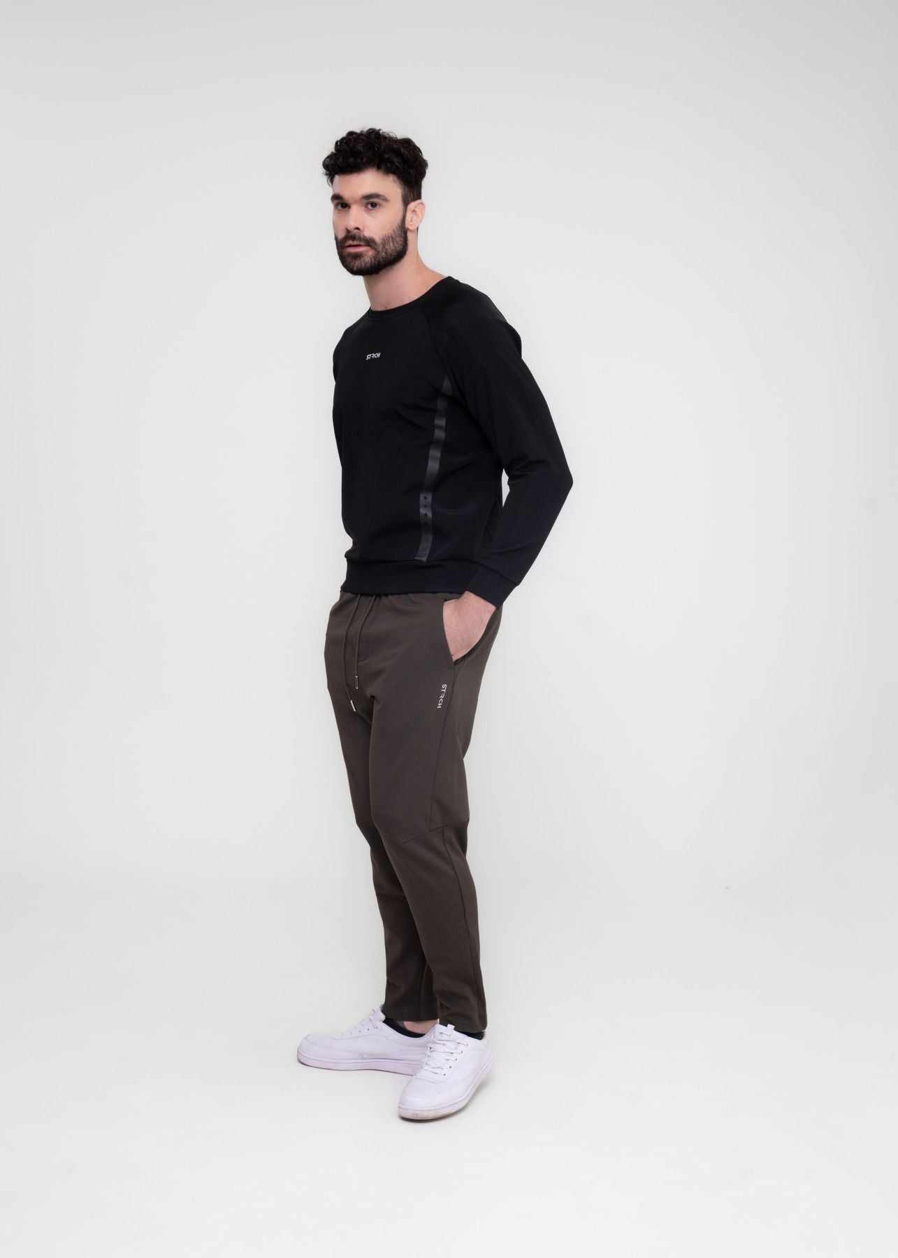 Men Warm Track Pants Green - 3