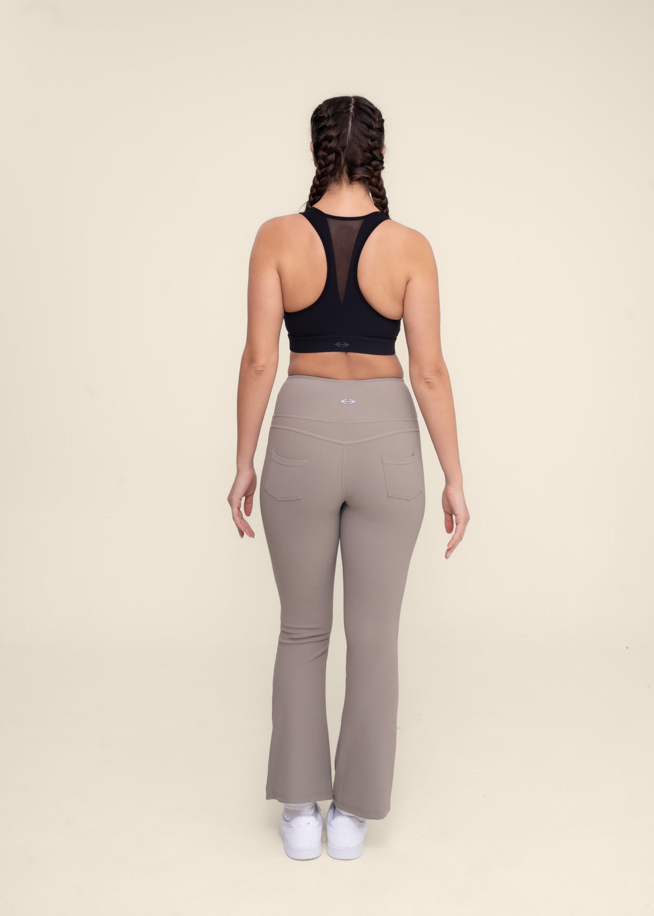 All-Day Easy wear Flare Leggings - Beige