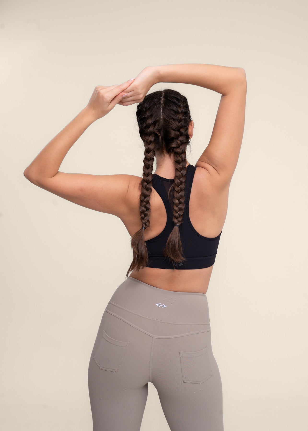 All-Day Easy wear Flare Leggings - Beige