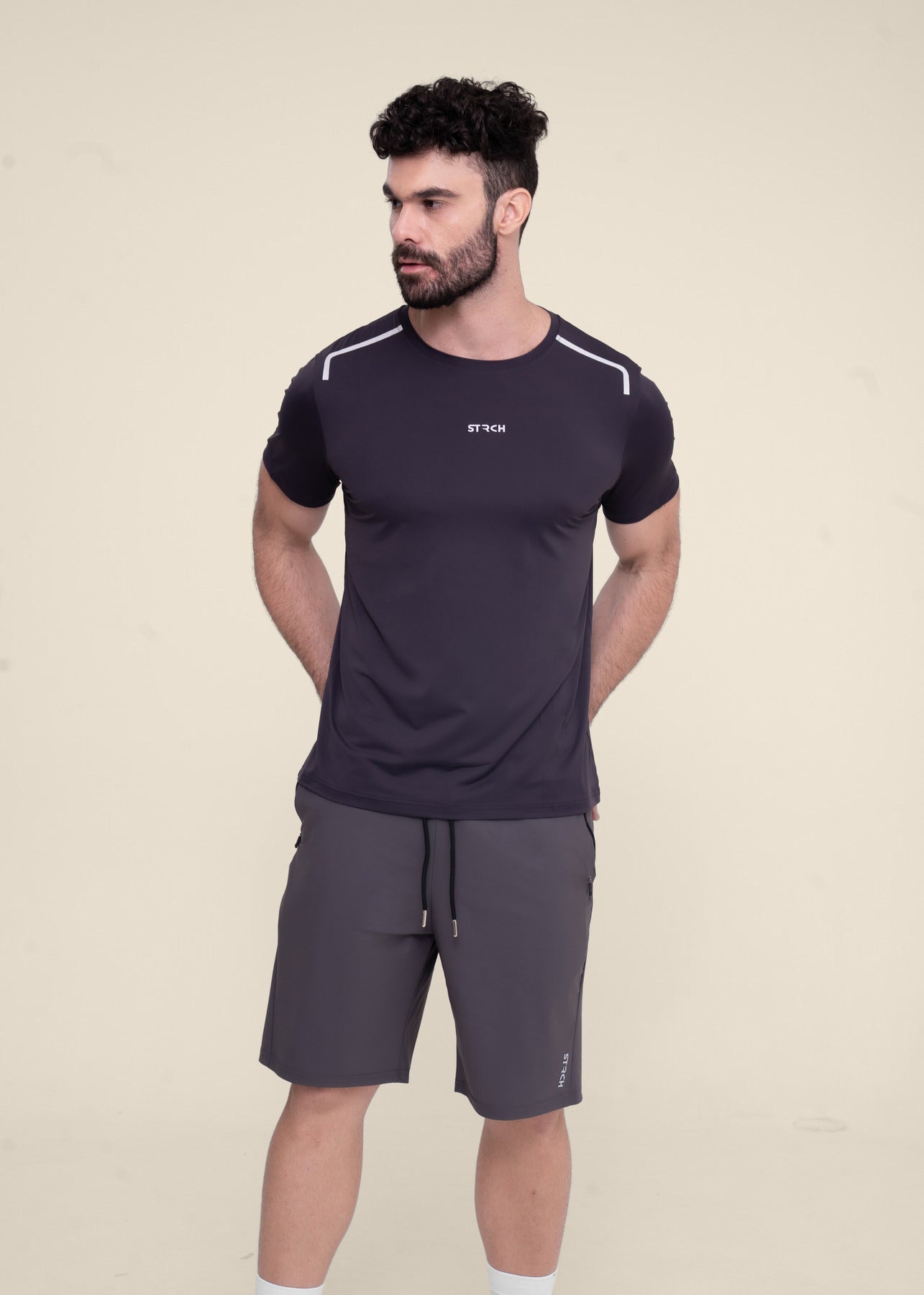 Men Running T Shirt - Black