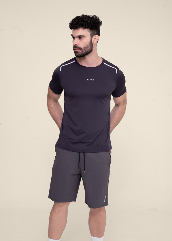 Men Running T Shirt - Black - 2