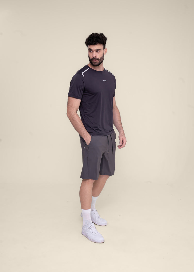 Men Running T Shirt - Black