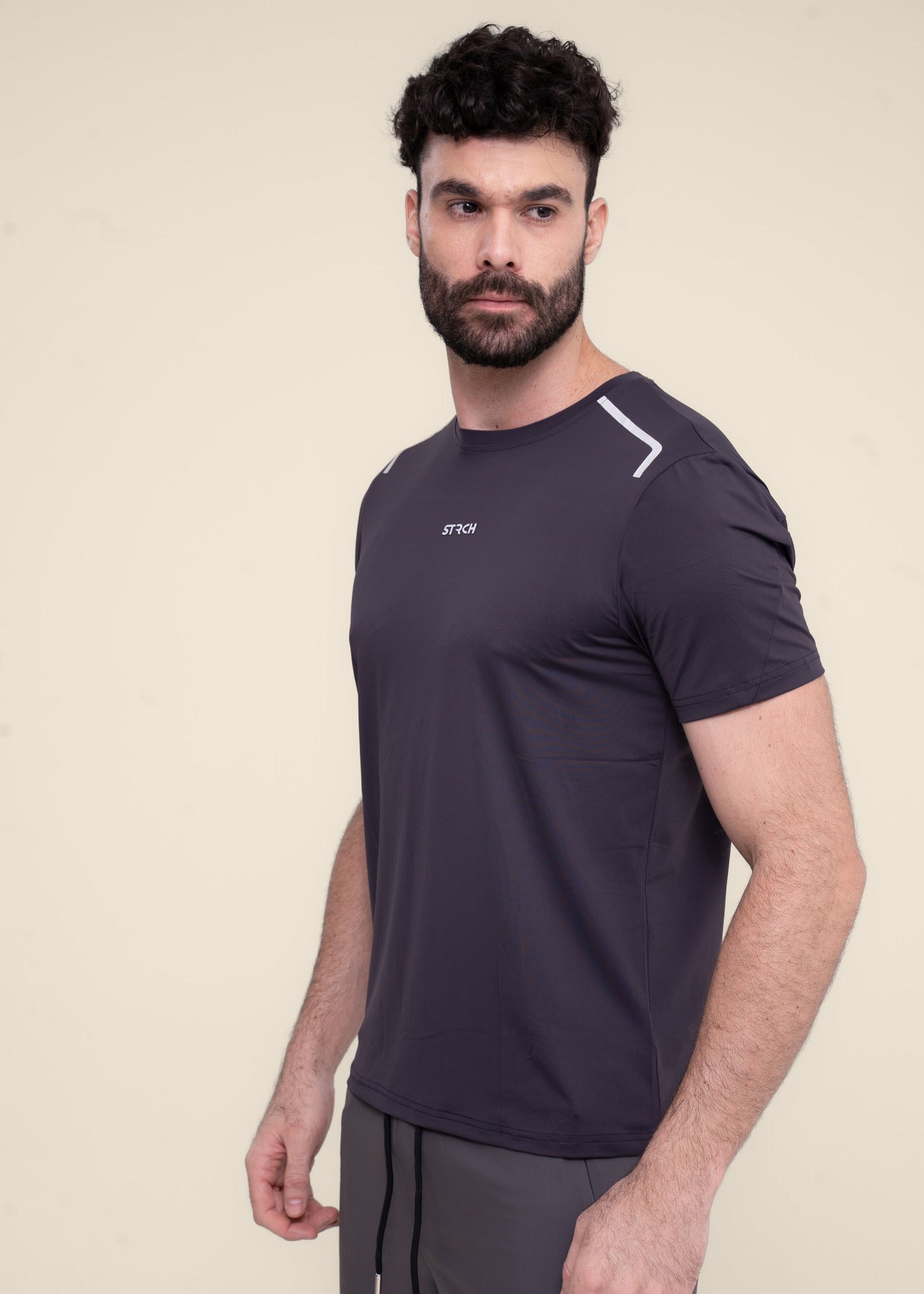 Men Running T Shirt - Black