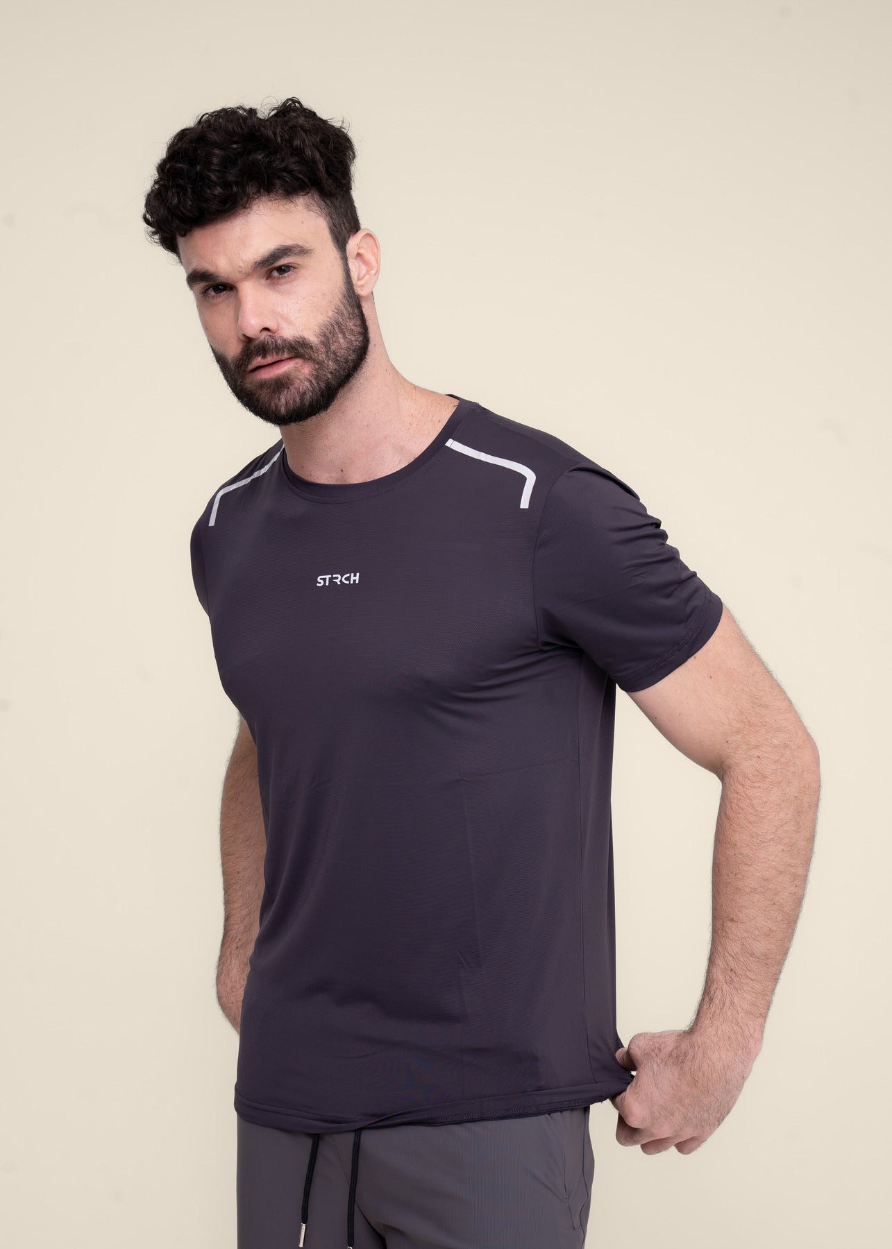 Men Running T Shirt - Black - 1