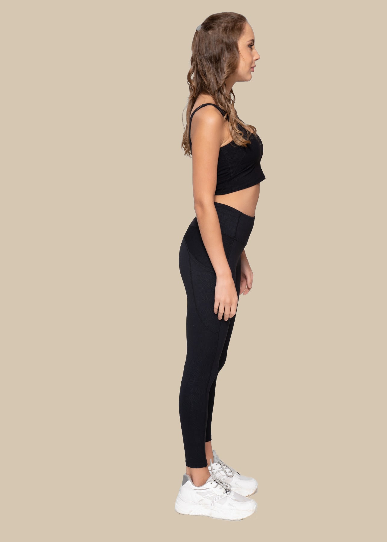 Play Core Embossed leggings - Black