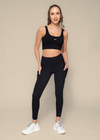 Play Core Embossed leggings - Black - 1