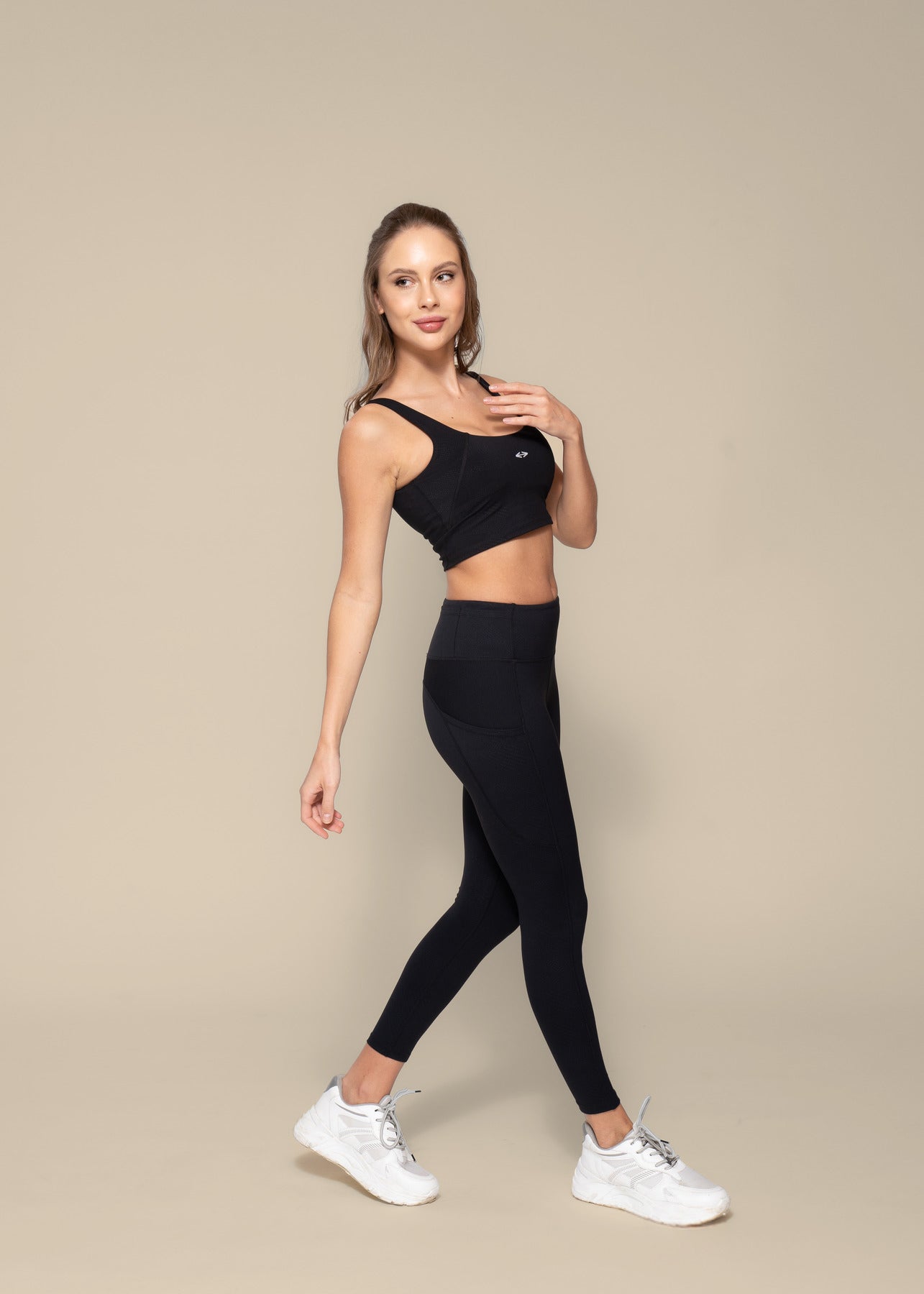 Play Core Embossed leggings - Black