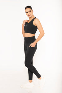 StrchFlex Workout Leggings - Black - 1