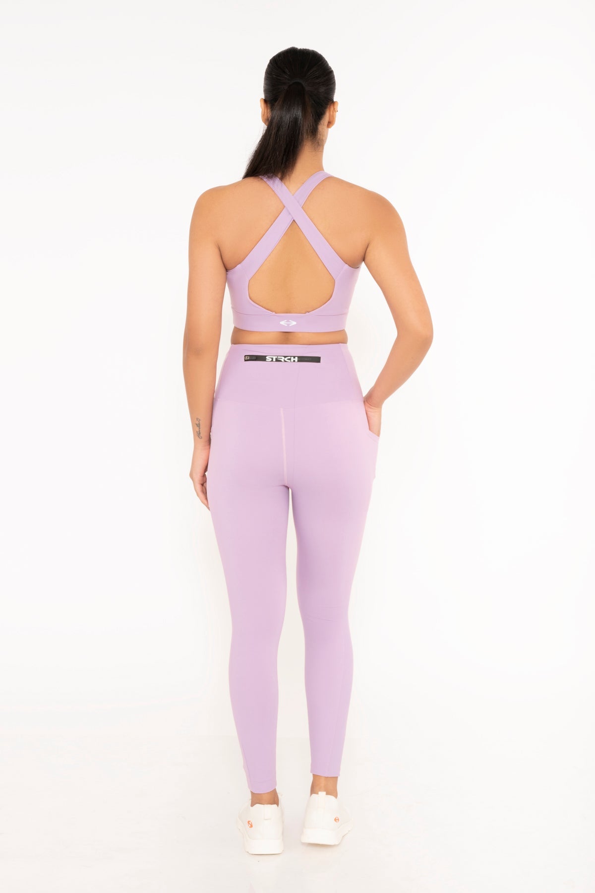 StrchFlex Workout Leggings - Lavender - 3