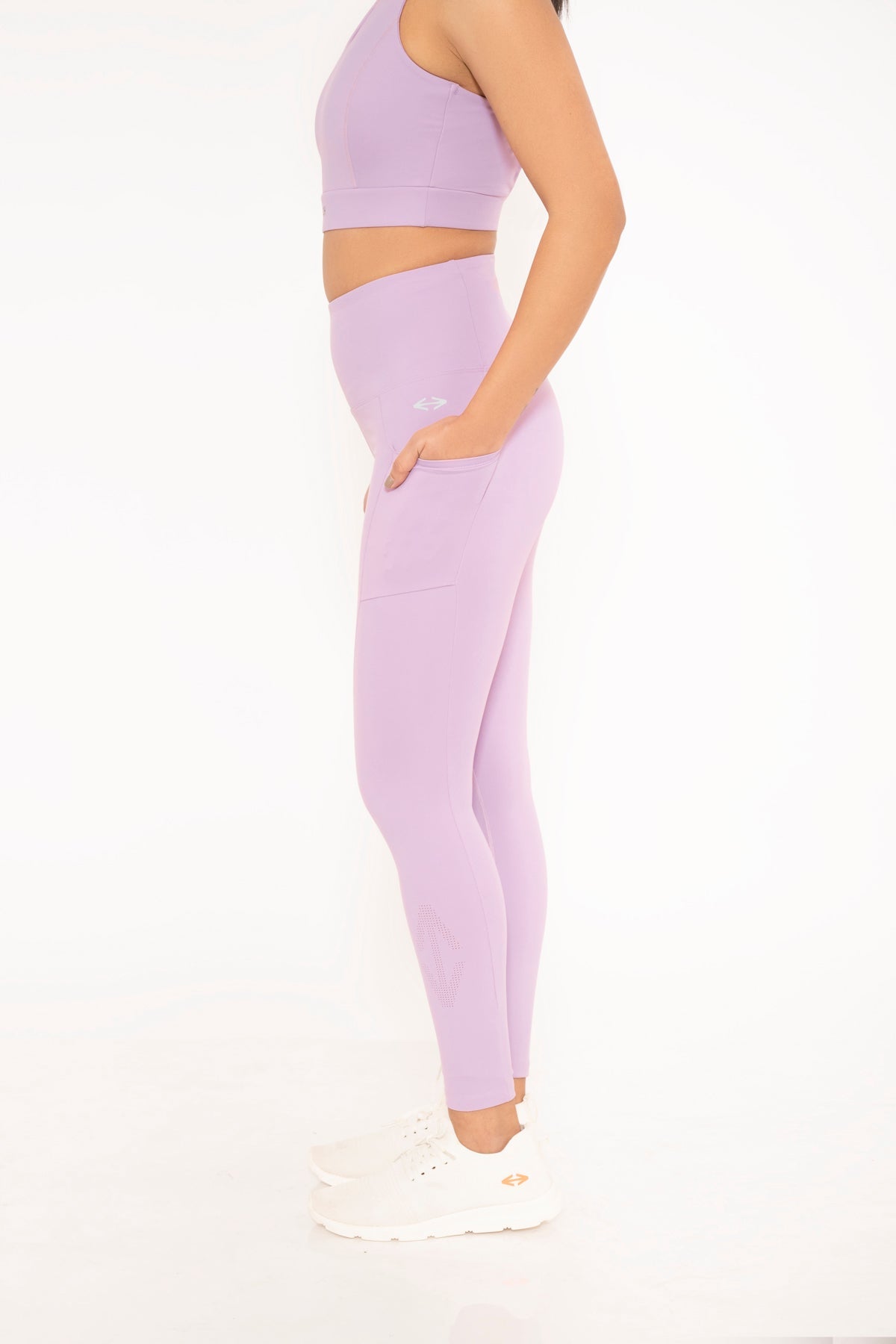 StrchFlex Workout Leggings - Lavender - 4