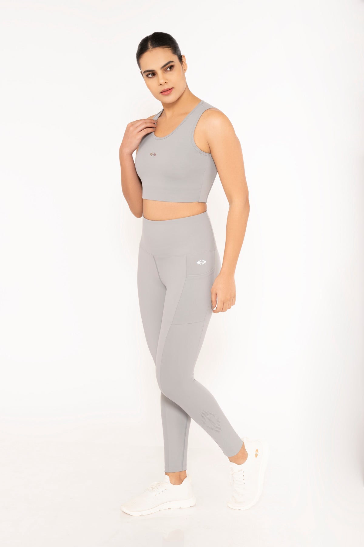StrchFlex Workout Leggings - Grey - 4