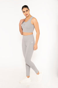 StrchFlex Workout Leggings - Grey - 4