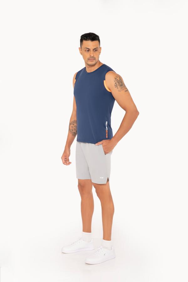 Men Lightweight Gym Tank Top Classic Blue - 3