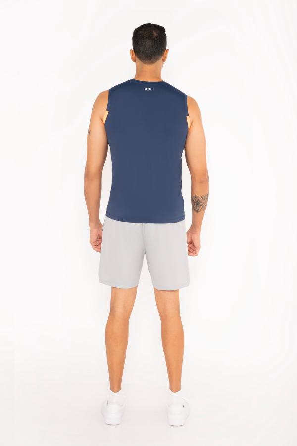 Men Lightweight Gym Tank Top Classic Blue - 4