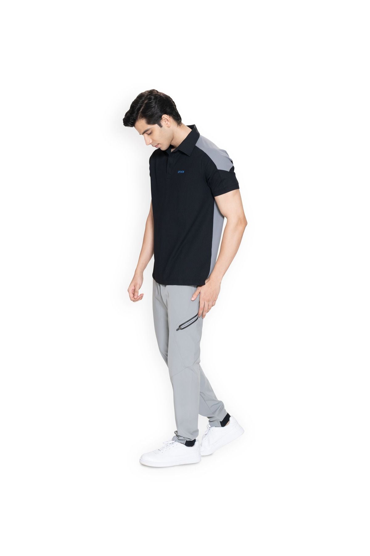 Men Classic Polo Tshirt Lava Gray - 4
