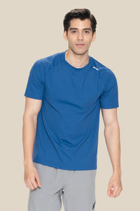 Men Raglan Sleeve T Shirt - Blue - 1