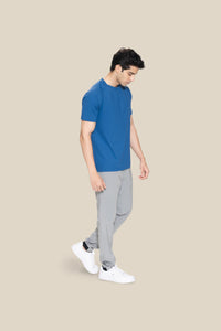 Men Raglan Sleeve T Shirt - Blue - 3