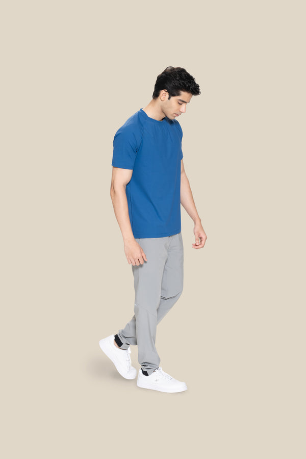 Men Raglan Sleeve T Shirt - Blue - 3