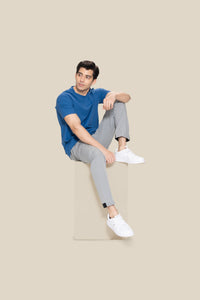 Men Raglan Sleeve T Shirt - Blue - 4