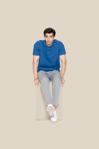 Men Raglan Sleeve T Shirt - Blue - 7