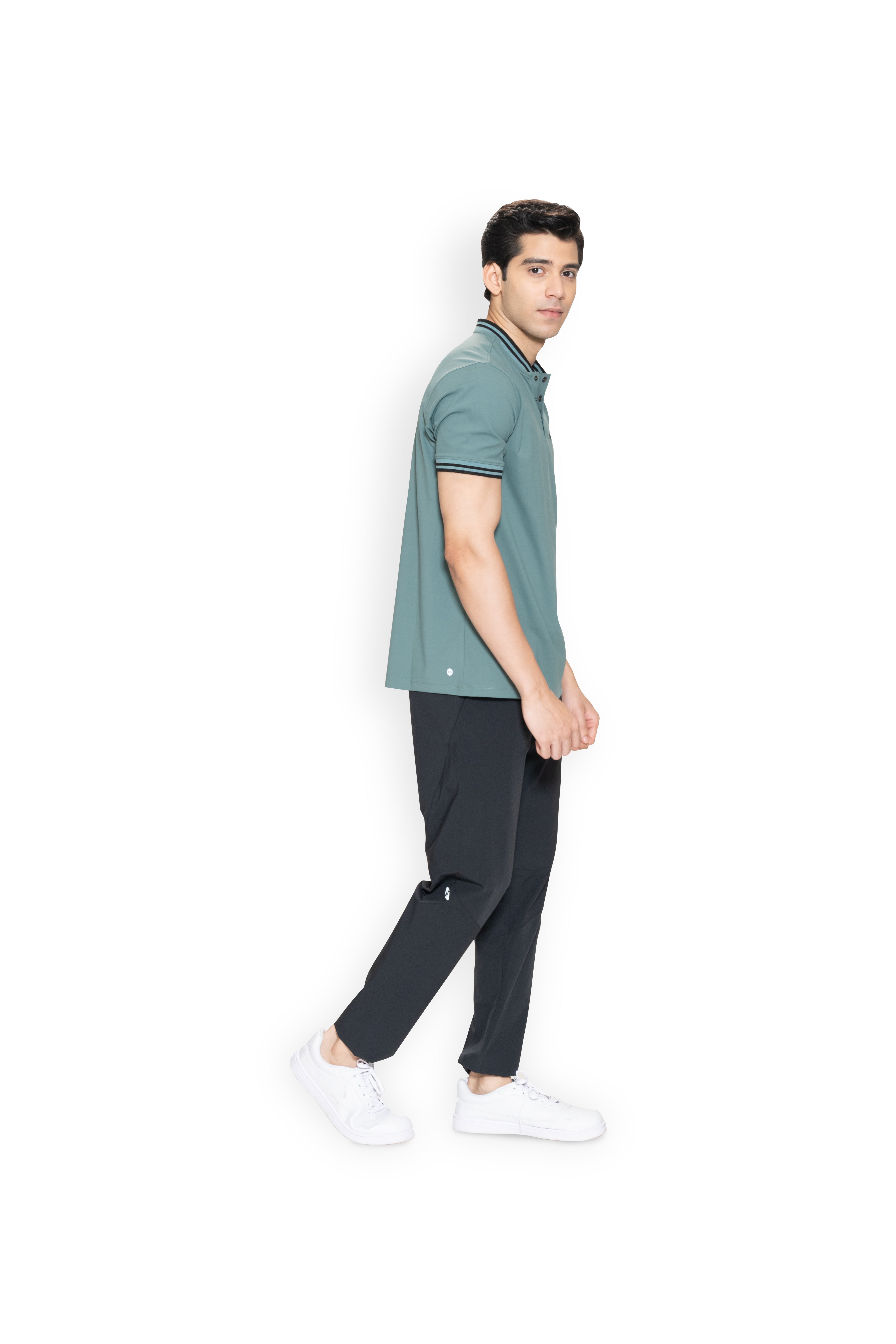 Men Slim Fit Polo - Pine - 5