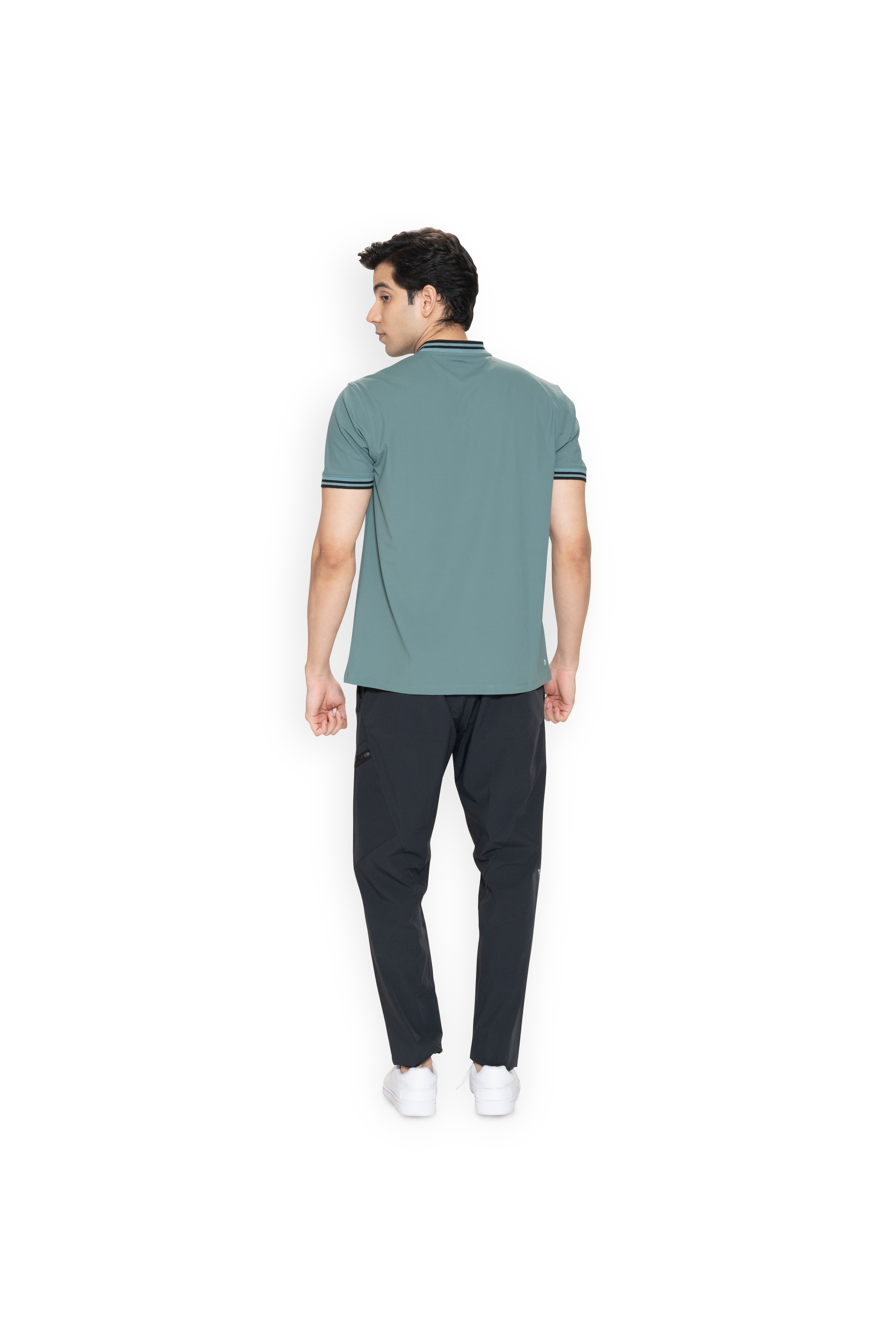 Men Slim Fit Polo - Pine - 4