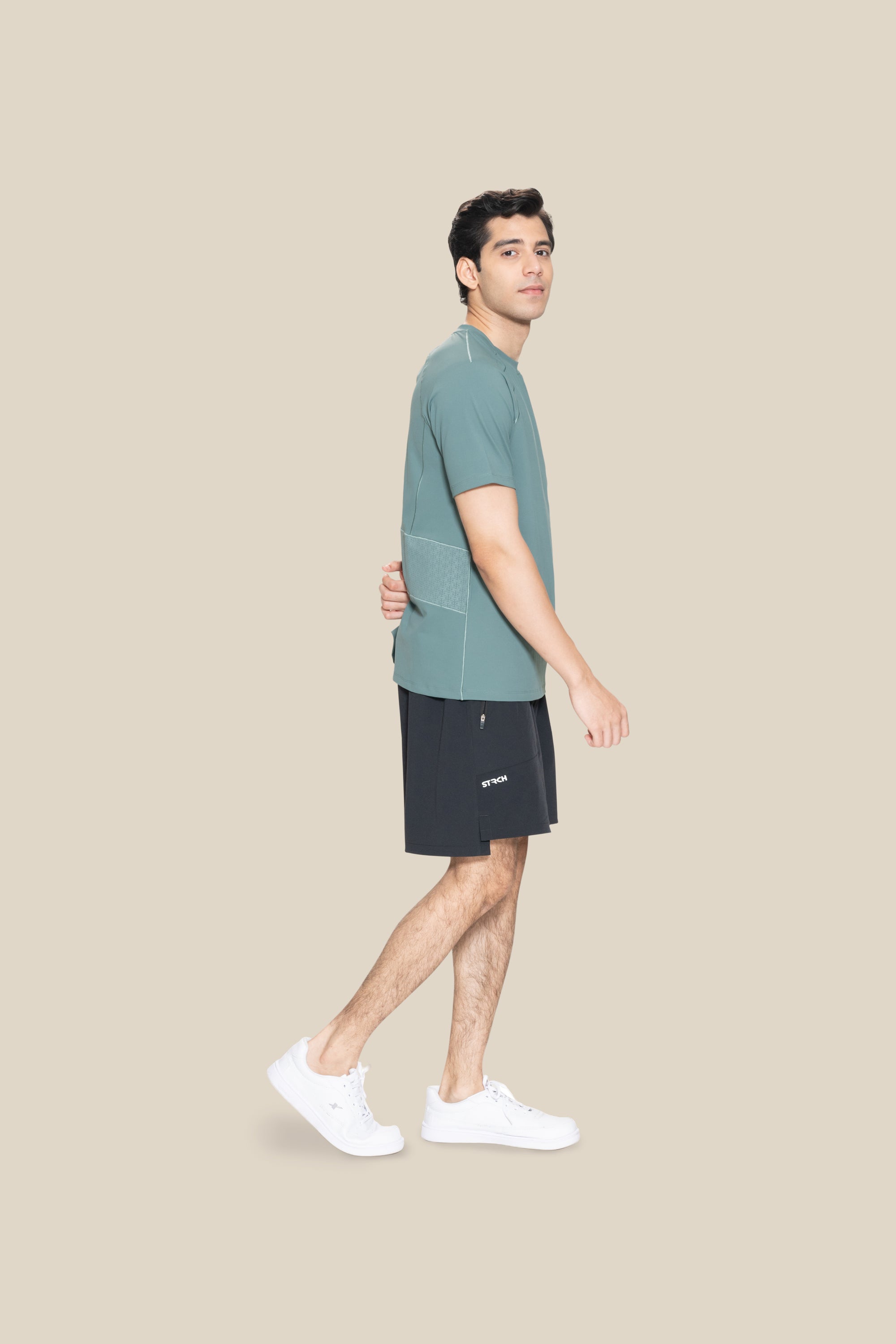 Men Raglan Sleeve T Shirt - Green - 3