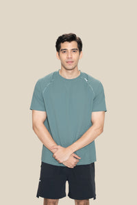 Men Raglan Sleeve T Shirt - Green - 1